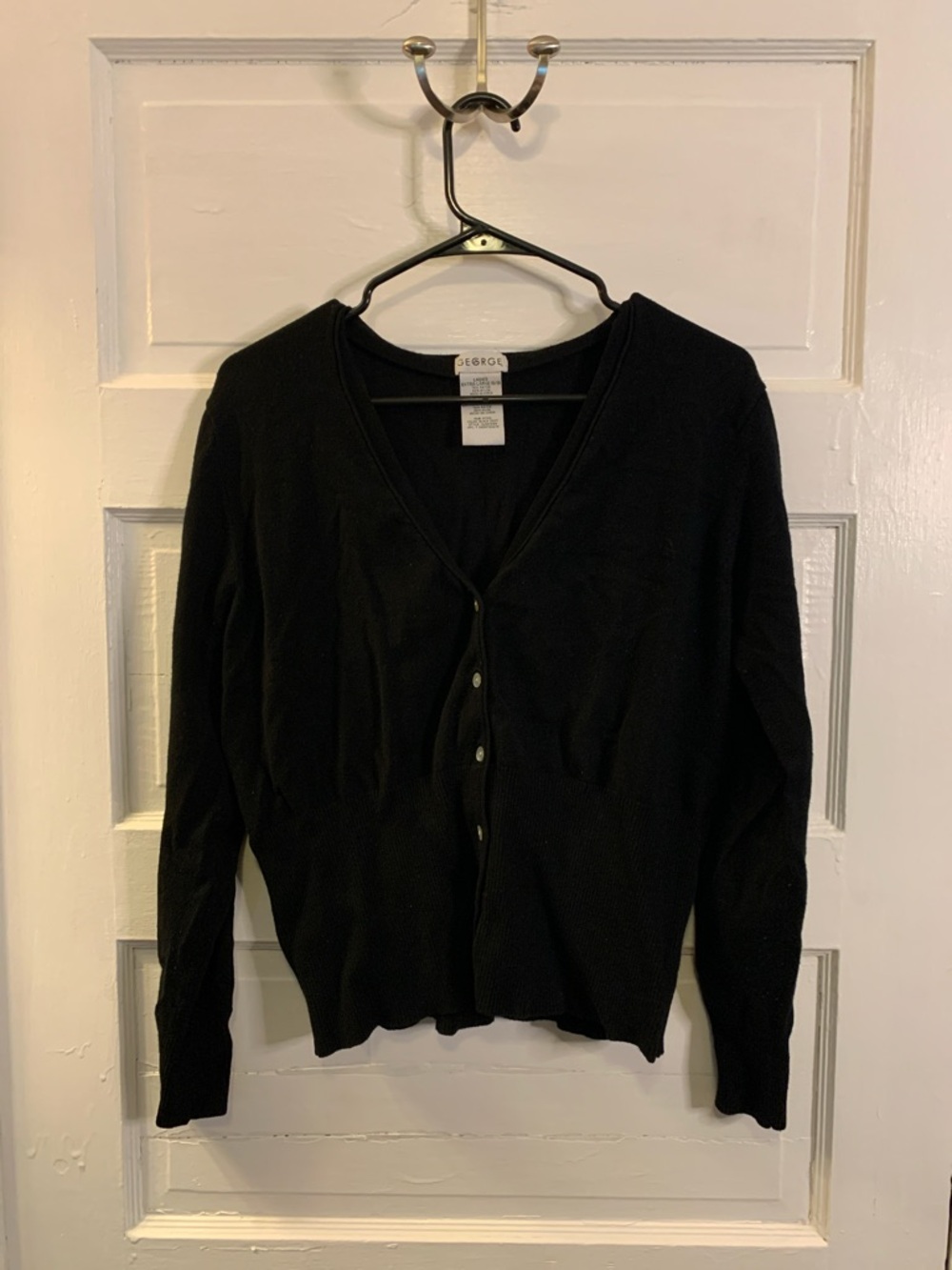 George Black V-Neck Button-Front Cardigan